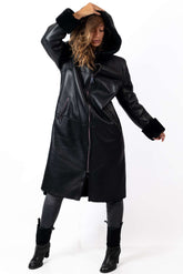 Women's exclusive lambskin coat Darina